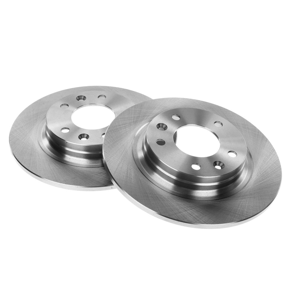Set of 2 Rear Disc Brake Rotors & Ceramic Pads for Ford Fusion (2006–2011)