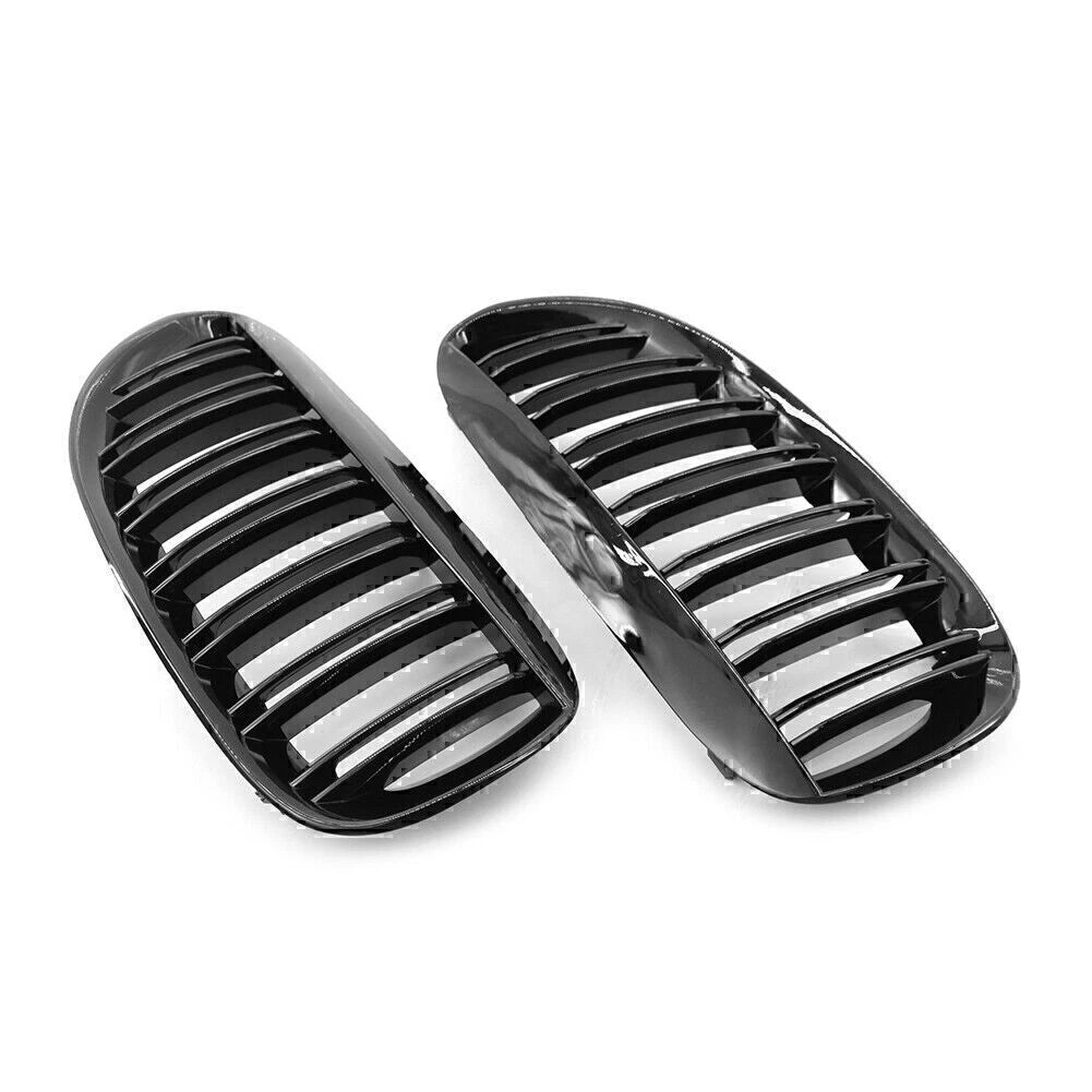 Glossy Black ABS Front Kidney Bumper Grille for BMW 650i M6 (2004–2010)