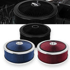 14" Round Deep Dish Air Cleaner Kit for Universal Vehicles