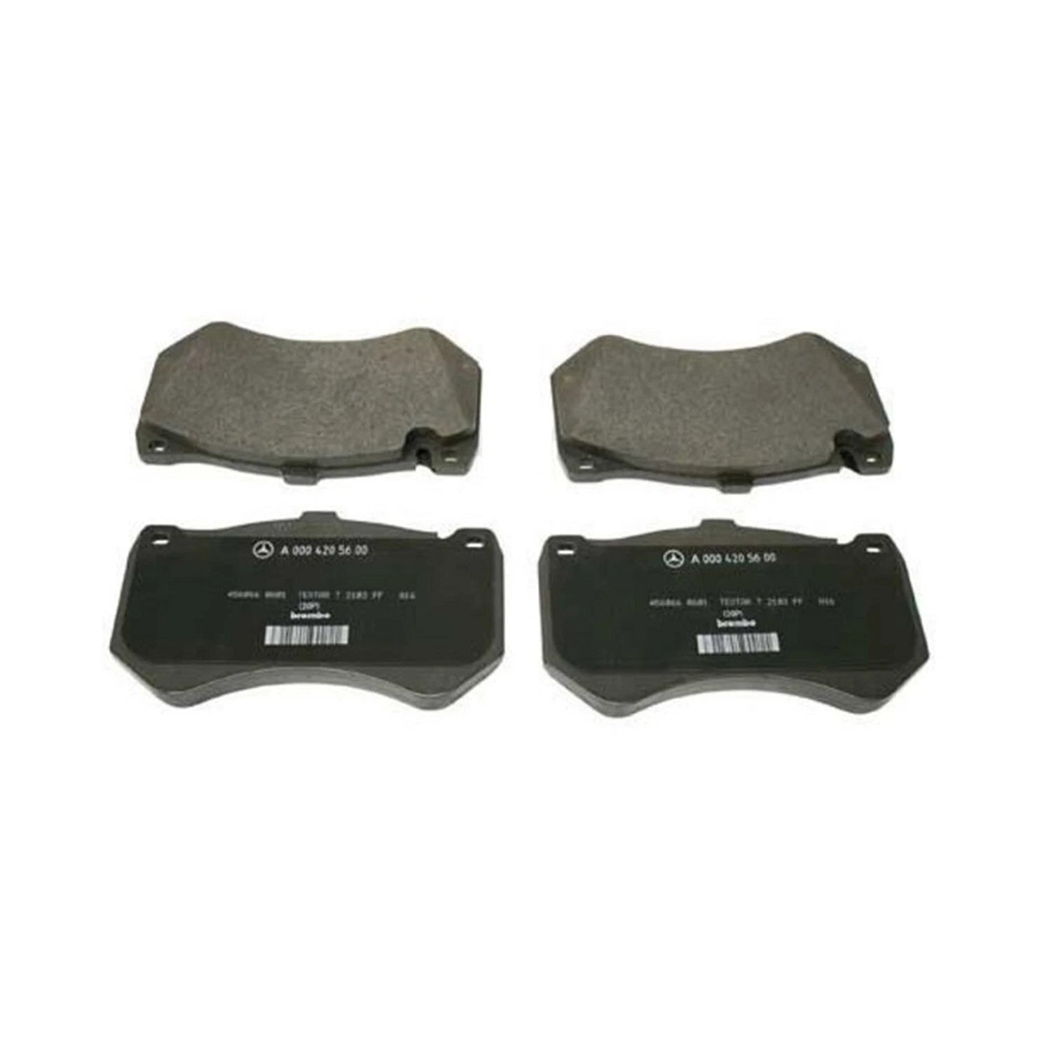 Set of 4 Front Disc Brake Pads for Mercedes S63 AMG S65 AMG (2011–2020)