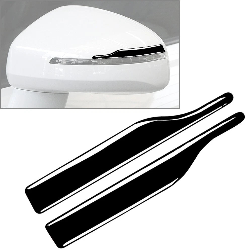 2X Anti-collision Anti-rub Strip Protector Trim for Universal Rearview Mirror