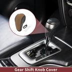 1Pc Gear Shift Knob Cover for Ford Edge (2011–2014) Brown Faux Leather