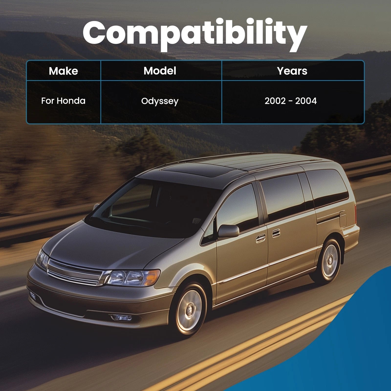 Front Lower Control Arms and Tie Rod Suspension Kit for Honda Odyssey (2002–2004)