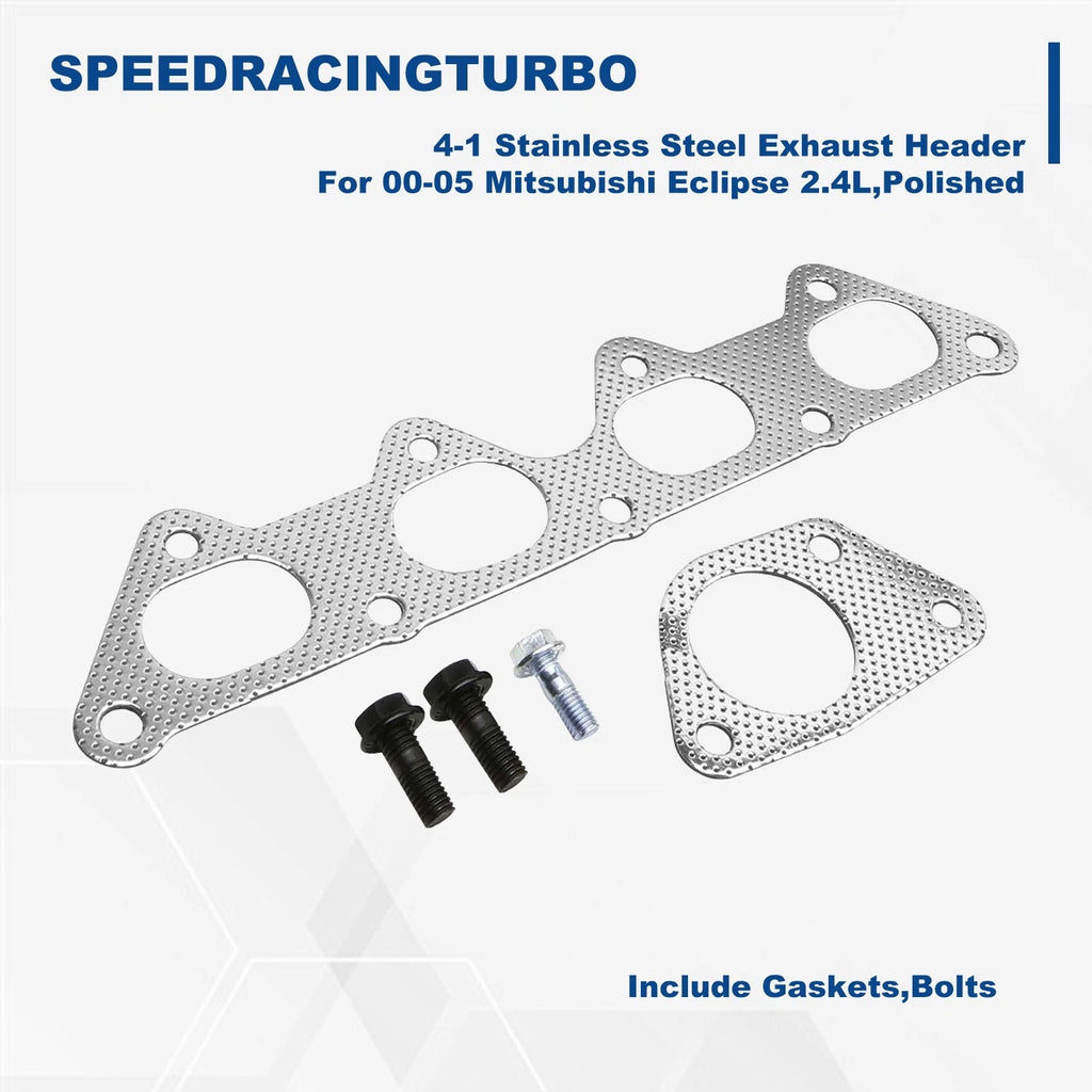 Stainless Steel Exhaust Manifold Header Kit for Mitsubishi Eclipse (2000–2005)