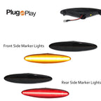 Set of 4 Smoked Bumper Side Marker Lights for Lexus SC430