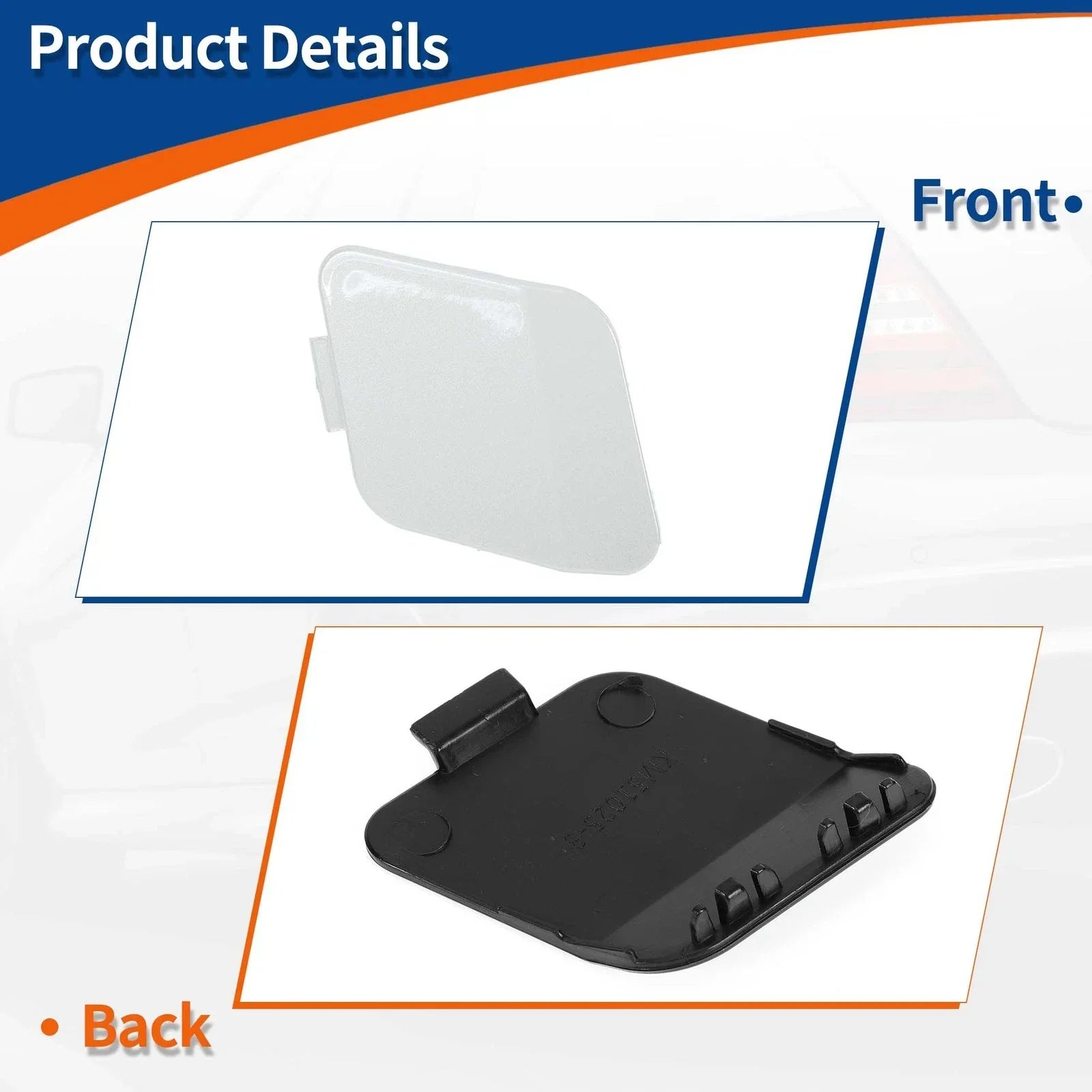 Front Tow Hook Cover for BMW 114i (2012-2014) Mineral White