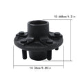 2-Pack Trailer Axle Spindle for 2000 lbs Trailer (5-4.5" Bolt Circle)