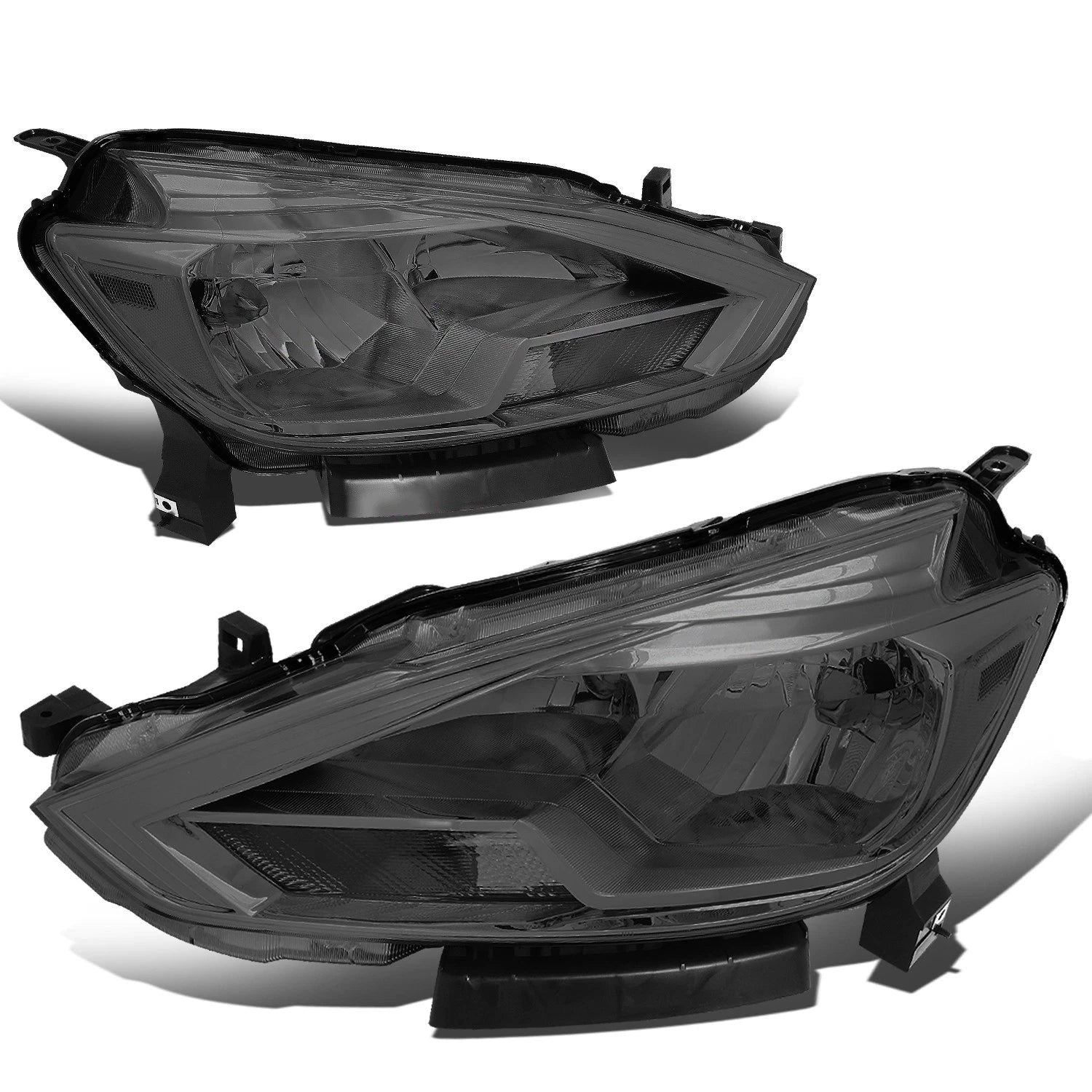 Factory Style Chrome Housing Smoked Lens Headlights for Nissan Sentra (2016–2018)