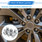 6 Pcs M14x1.50 Wheel Lug Nuts for Infiniti QX56 (2011–2013) No. 402241LA2A