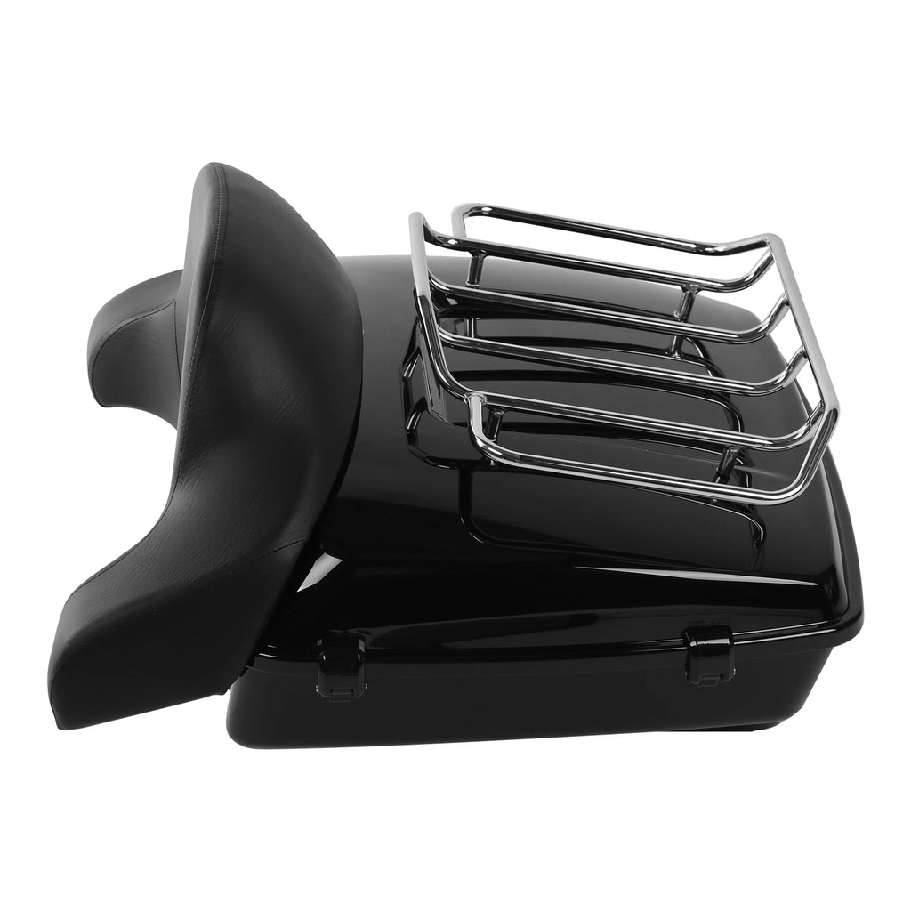Trunk Backrest Pad Rack for Harley Softail Fatboy (2008–2017)