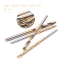 50 PCS HSS Cobalt Twist Drill Bits for Hard Metal Stainless Steel (1mm-3mm)