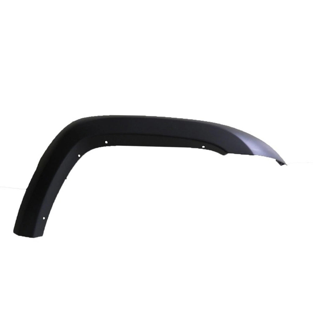 Passenger Front Fender Flare Replacement Gray Textured Polypropylene for Jeep Wrangler (2007–2018)