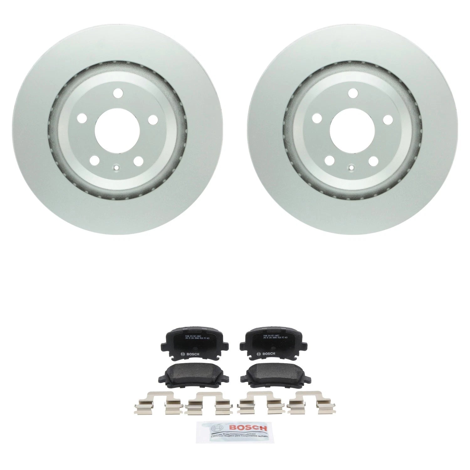 Set of 2 Bosch Rear 330mm Quietcast Disc Brake Rotors for Audi A6 Quattro