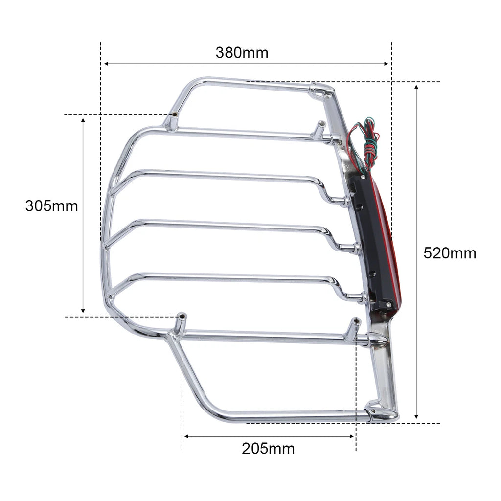 Chrome Trunk Luggage Rack for Harley Road King Glide (1993–2013)