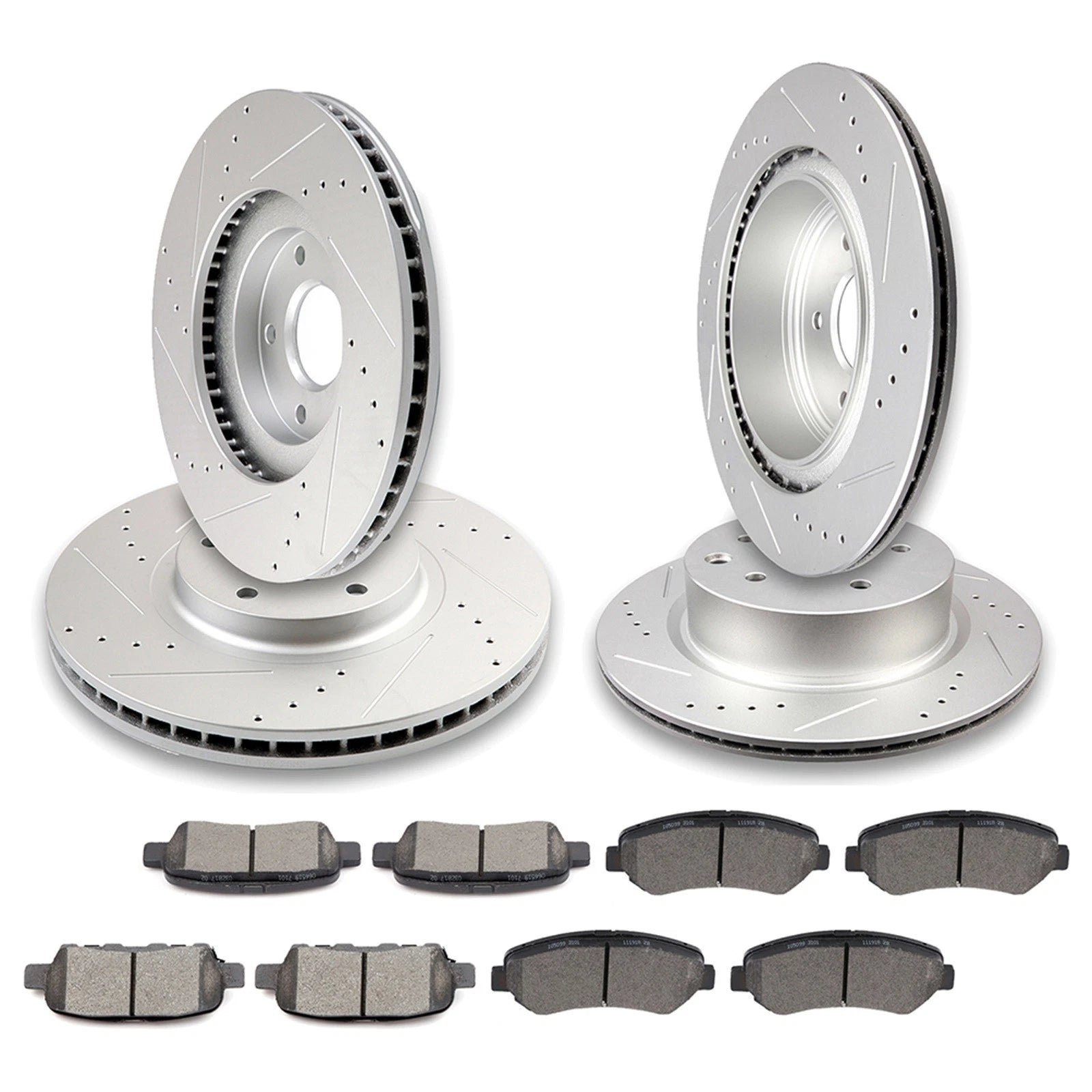 Set of 4 Ceramic Brake Pads and Rotors for Nissan Maxima (2009–2017)