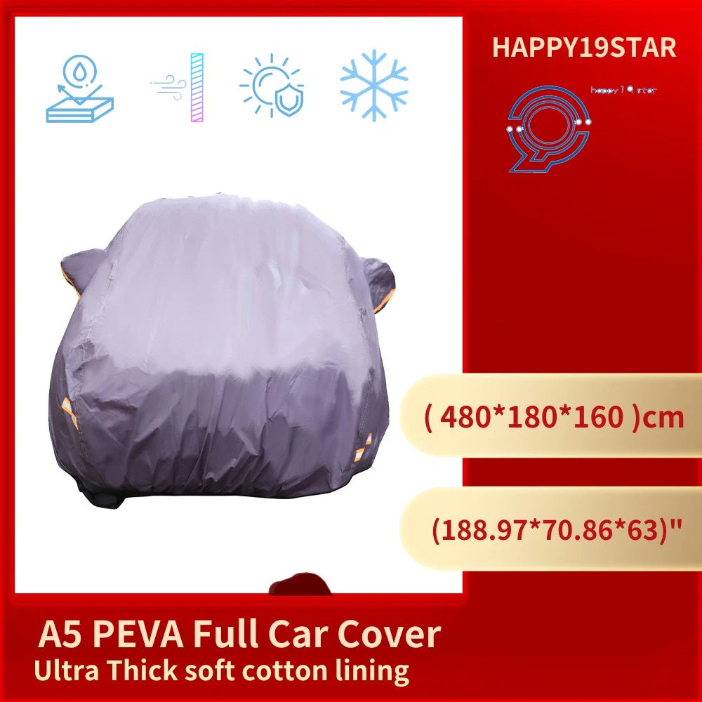 Full Car Cover for A5  - Waterproof, Snow, UV, Dust Resistant