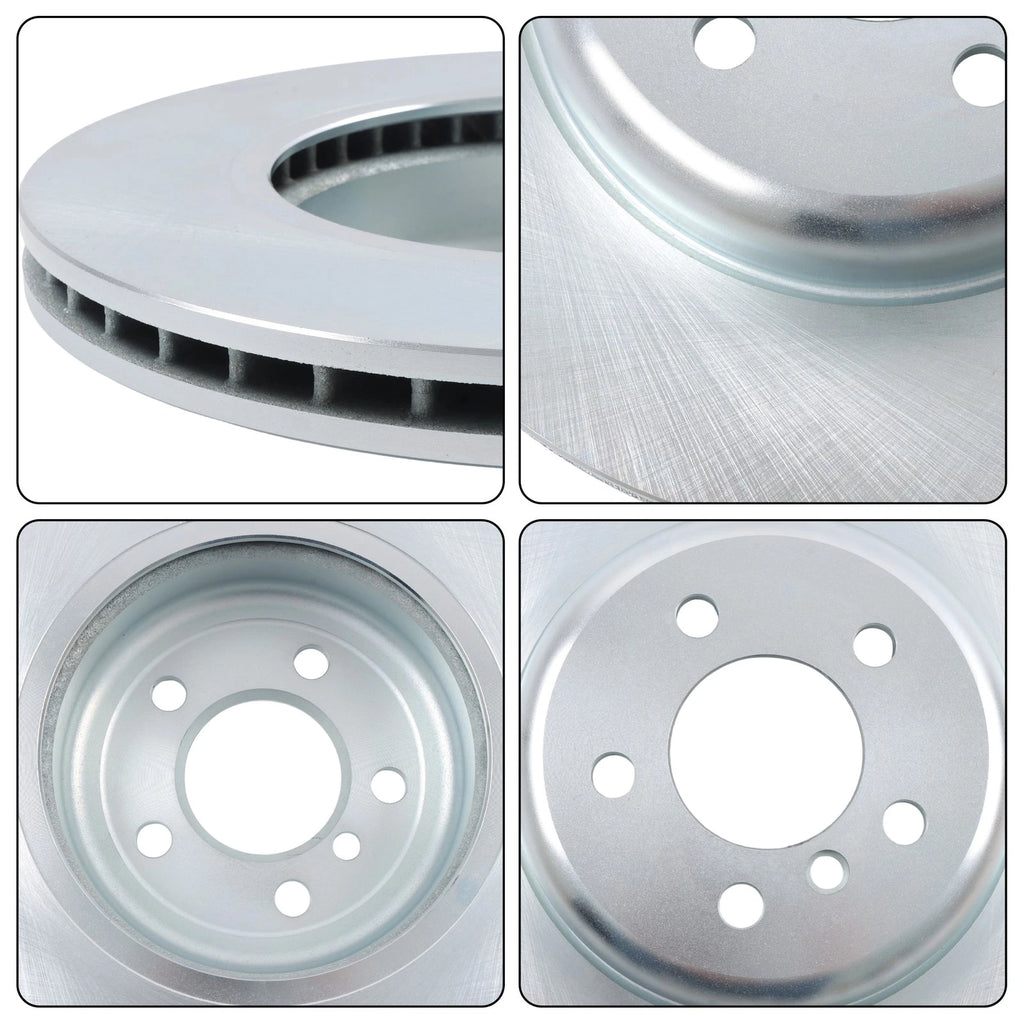 Front Disc Rotor & Ceramic Brake Pads for BMW 535i (2011–2016) D1505