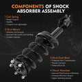 Set of 4 Complete Struts Shocks Springs & Mounts for Honda CR-V (2007–2011)