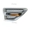 Dynamic Side Marker Light + Silver Vent Cover for Freelander 2 (2006–2016)