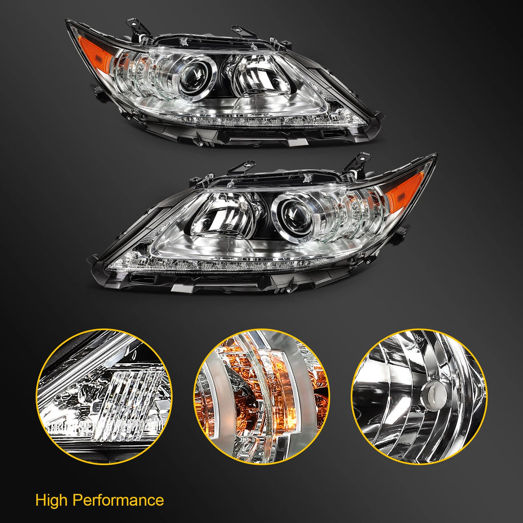 Pair LED Headlights for Lexus ES350 ES300h (2013–2015)
