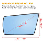 Heated Driver Left Side Mirror Glass w/ Backing for Mercedes-Benz C220 C280 E420 (1994–2002)