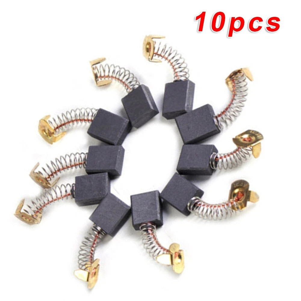 Set of 10 Carbon Brushes for Electric Motor Cut-Off Saw Rotary Tools