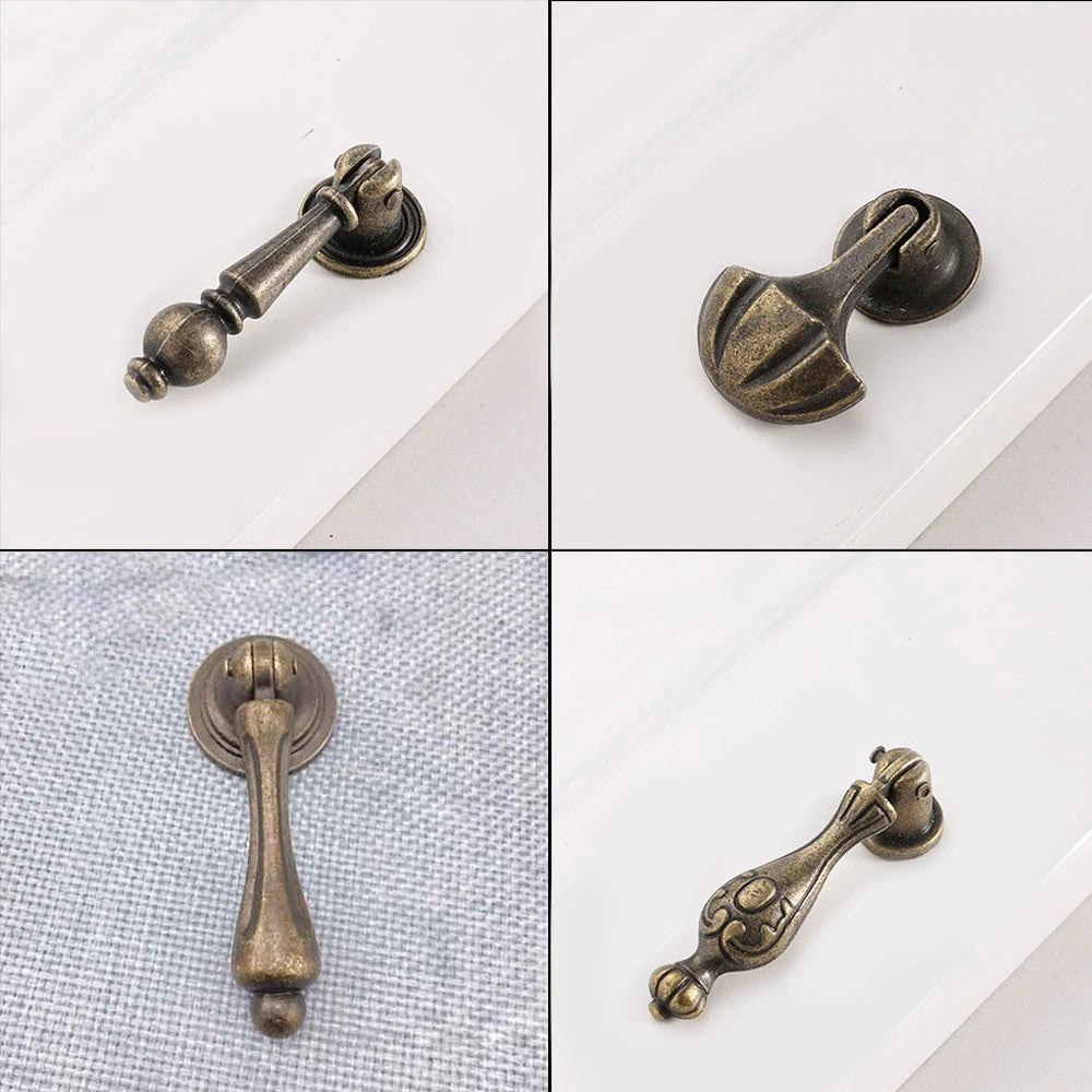 Set of 10 Retro Furniture Door Pull Handles for Cabinet Drawer (N/A)