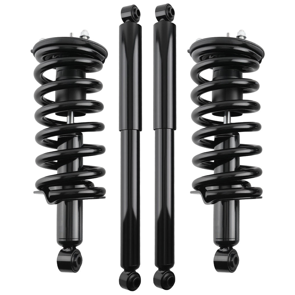 Set of 4 Complete Struts with Springs & Rear Shocks for Nissan Titan 4WD (2004–2015)