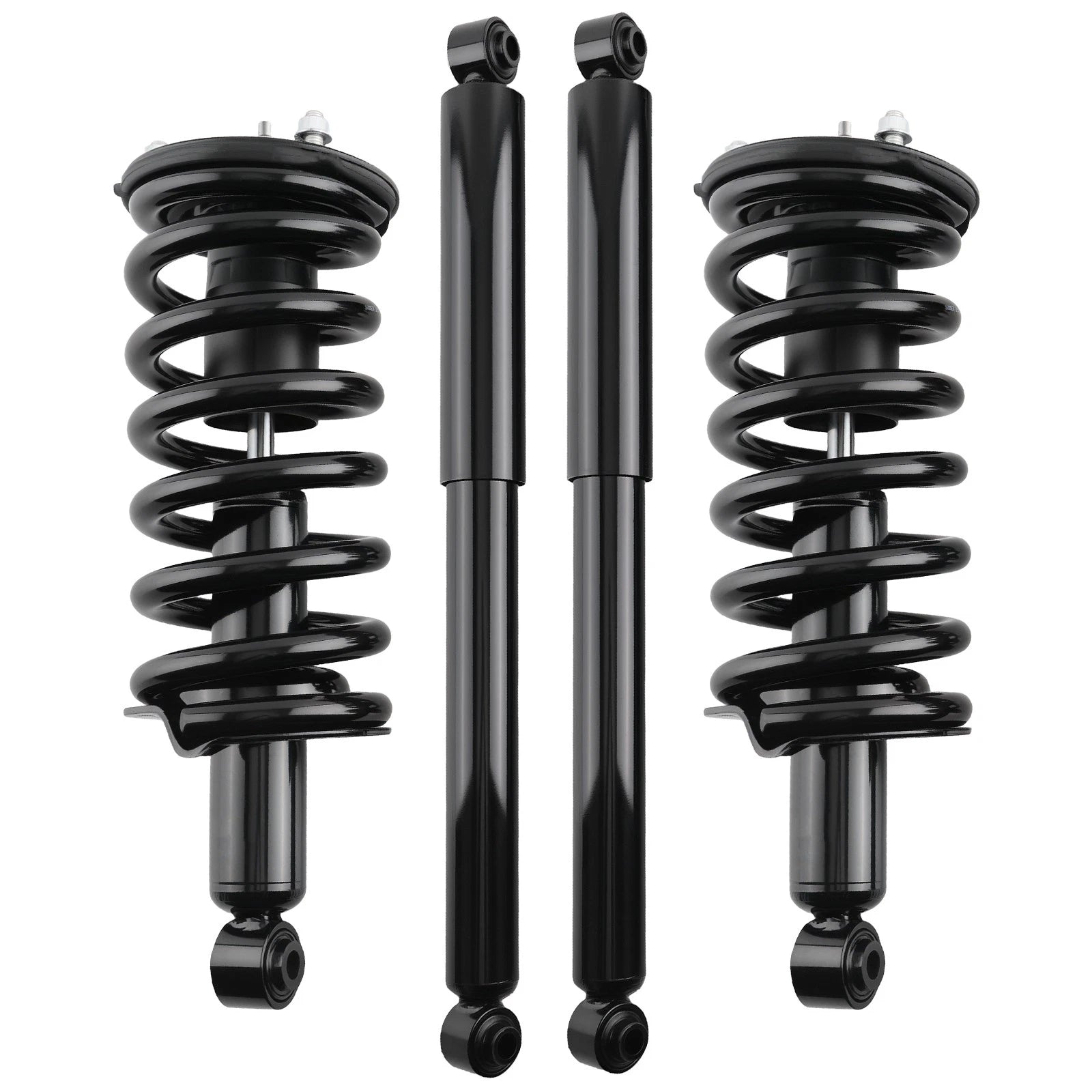 Set of 4 Complete Struts with Springs & Rear Shocks for Nissan Titan 4WD (2004–2015)