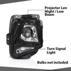 Set of 2 HID Projector Headlights for Chevy Blazer (2019–2021)