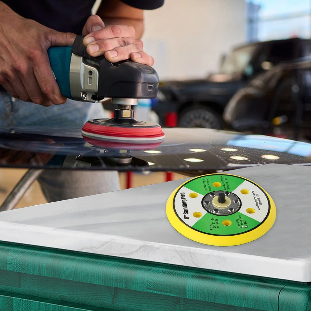 6 Inch Sanding Pad for Air Sander (Fits Dual Random Orbital)