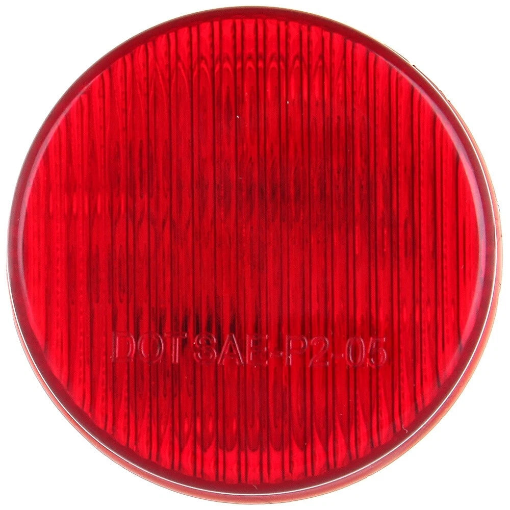 Set of 10 Red 2" LED Tail Signal Side Marker Lights for Truck Trailer