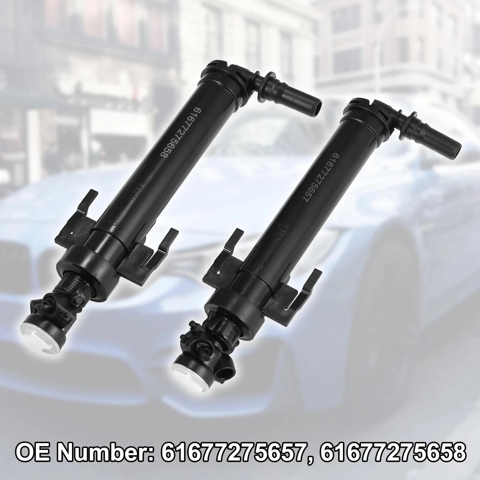 2X Headlight Washer Nozzle 61677275657 61677275658 for BMW 435i 428i (2014–2015)