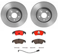 Brembo Front Brake Kit with Ceramic Pads & Disc Rotors for Audi A4 A5 Q S4 (2009–2020)