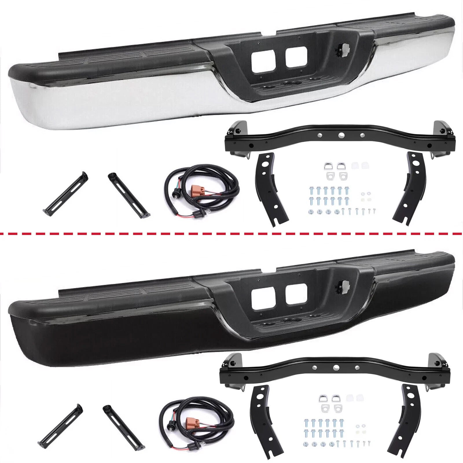 Rear Bumper Reinforcement Assembly Brackets for Toyota Tundra (2000–2006)