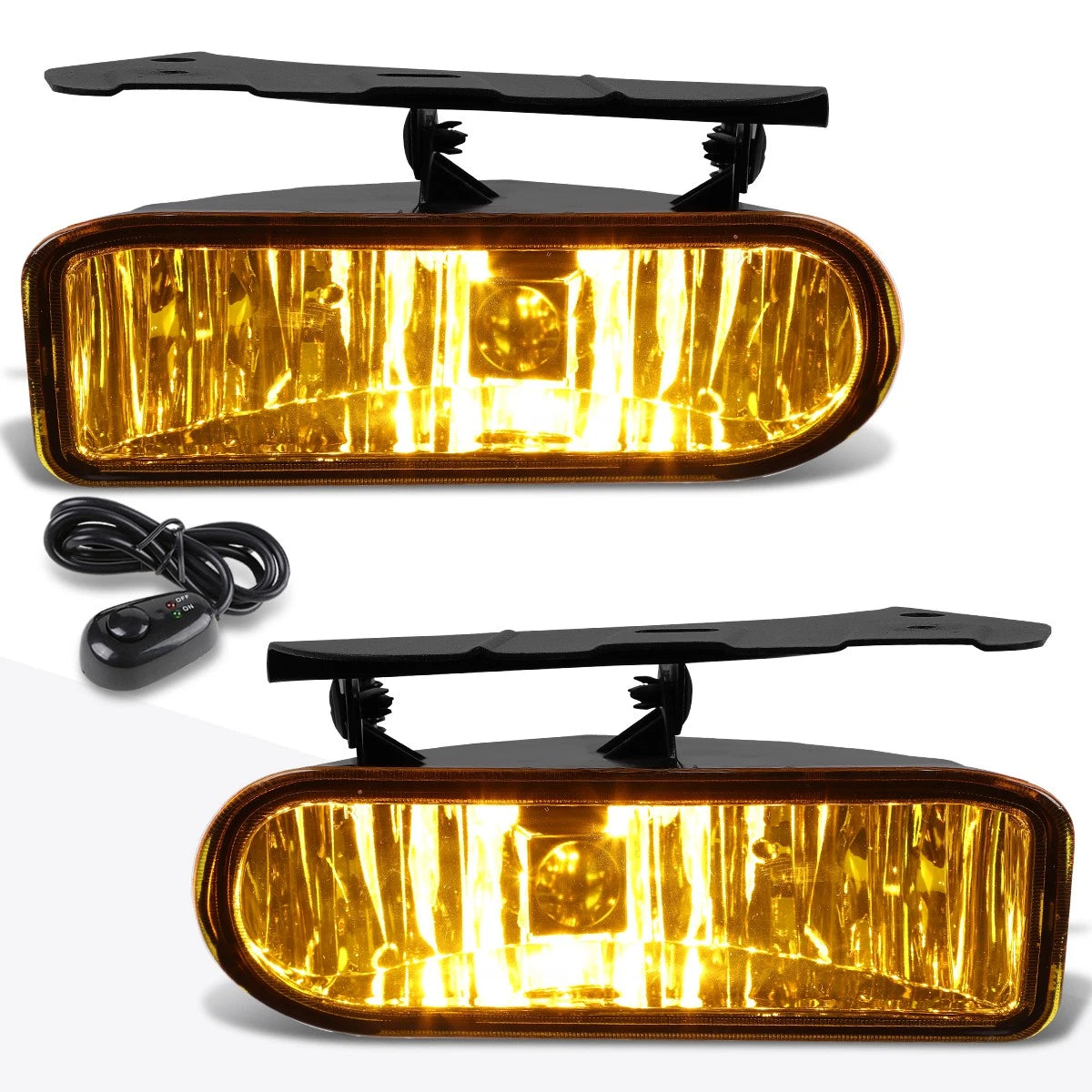 Smoked Lens Bumper Fog Lights with Switch & Harness for Cadillac Escalade (2002–2006)