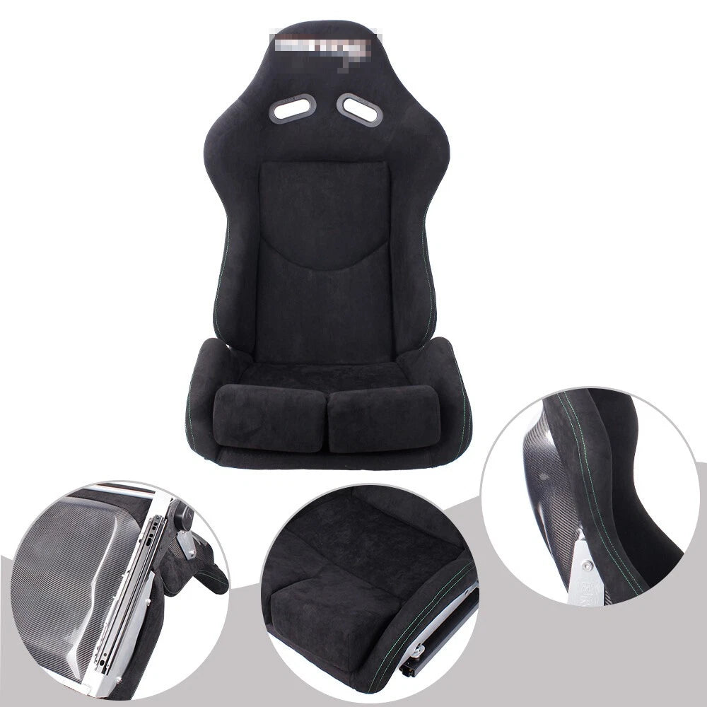Racing Seat for Low Max with Adjustable Backrest and Carbon Fiber Shell