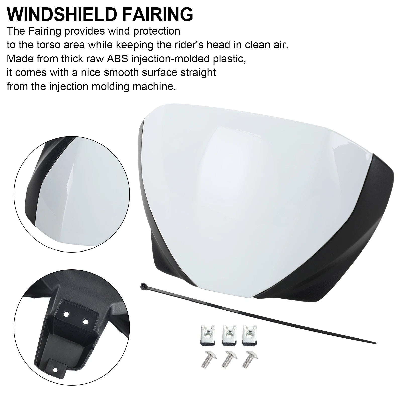 Windshield Fairing Deflector for Trident 660 (2021–2026) White
