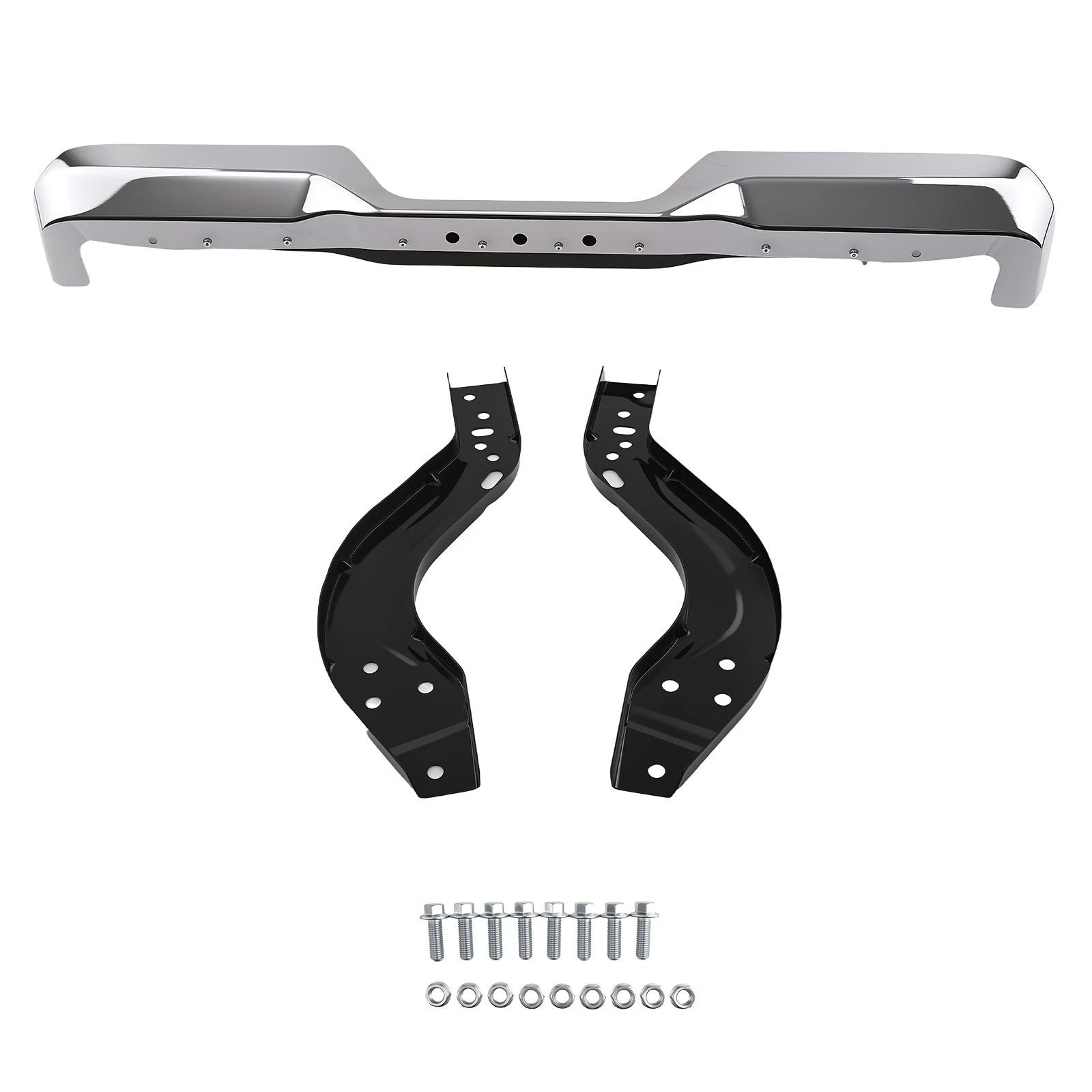 Chrome Rear Steel Bumper Kit for Toyota Pickup (1989–1995)
