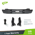 Black Steel Rear Step Bumper for Chevrolet Tahoe Suburban GMC Yukon (2000–2006)