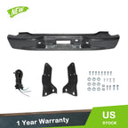 Black Steel Rear Step Bumper for Chevrolet Tahoe Suburban GMC Yukon (2000–2006)