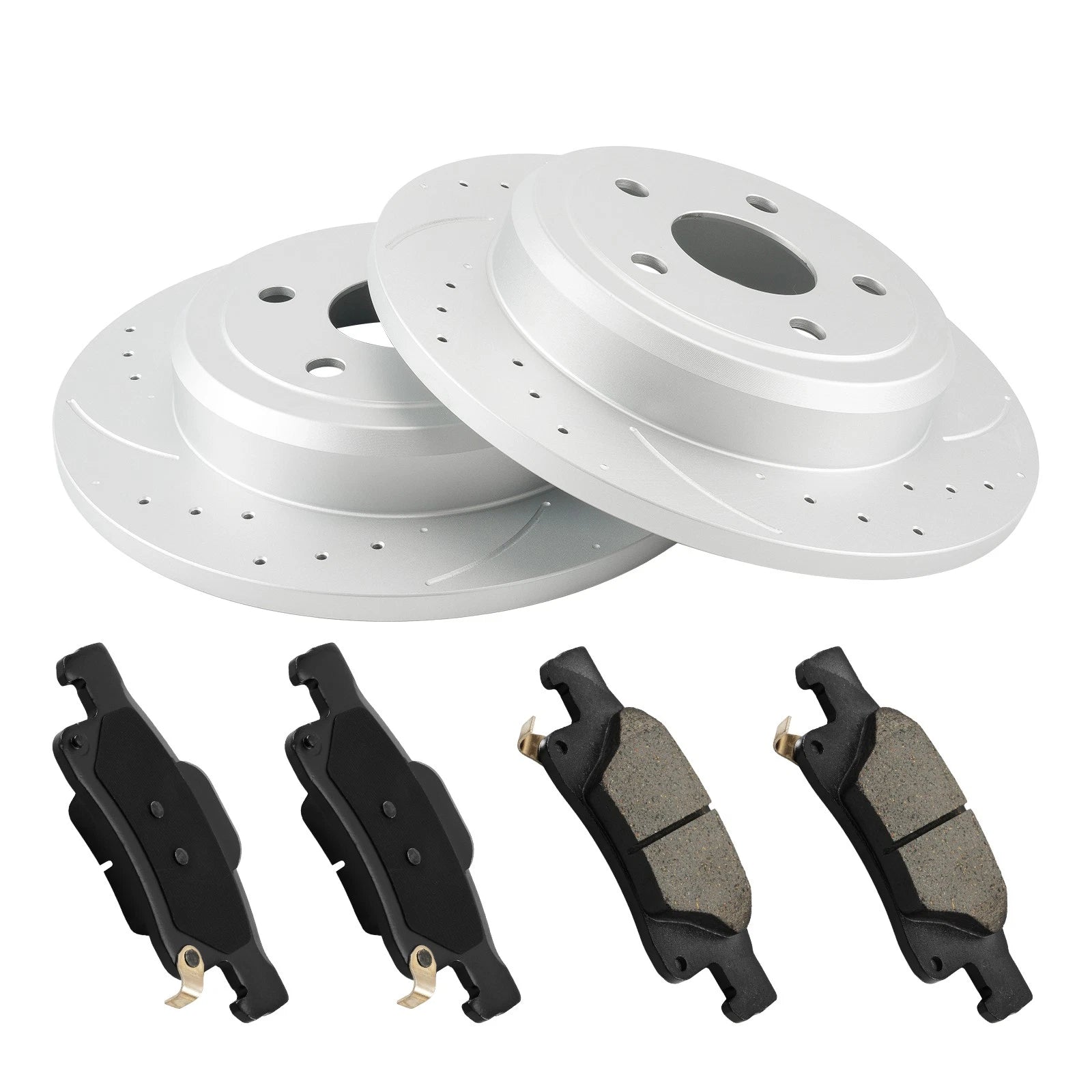 Drilled Slotted Rear Brake Kit for Jeep Grand Cherokee (2012–2020)