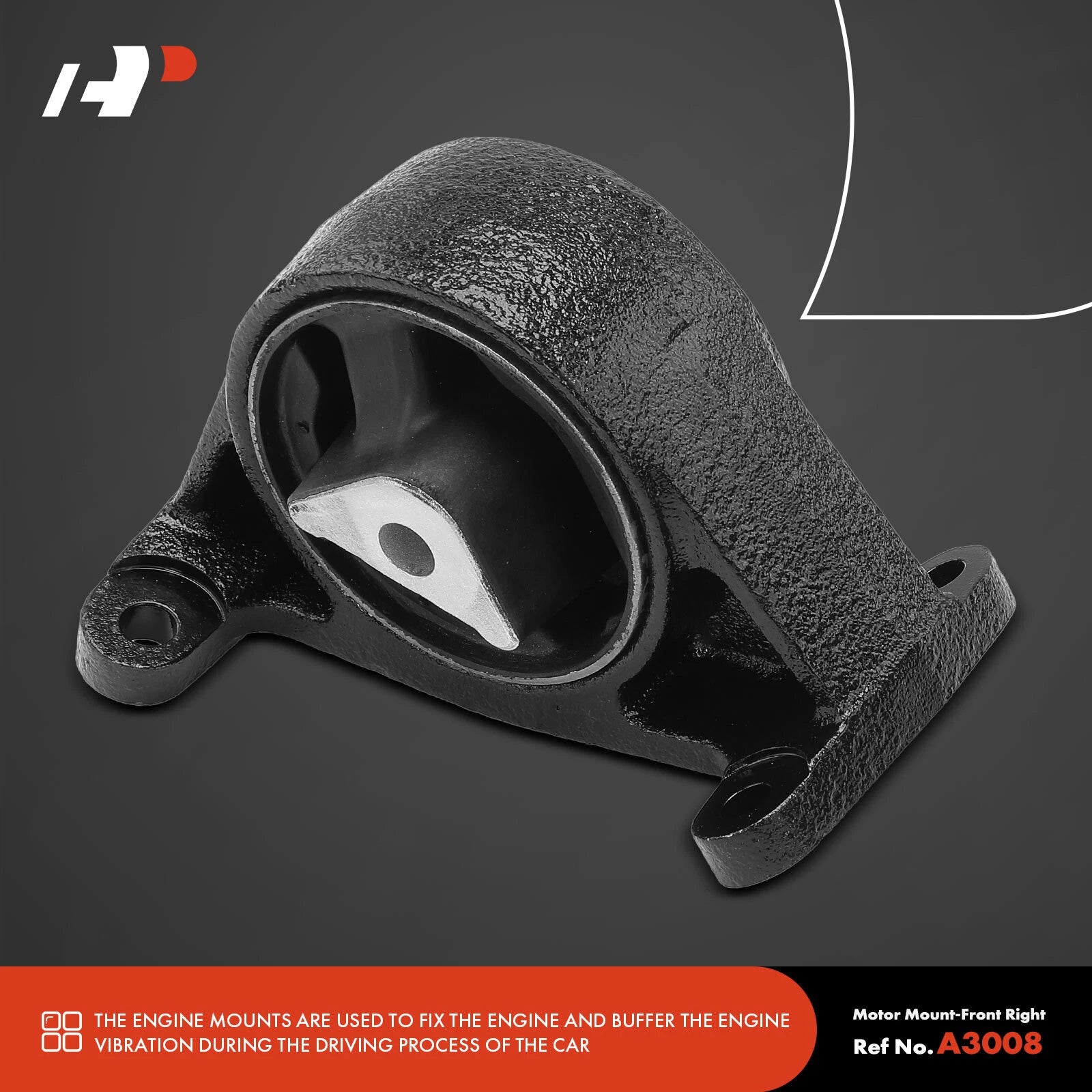 2X Front Engine Motor Mount for Jeep Grand Cherokee (1999-2004)