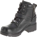 Harley-Davidson Women's Tegan Black Lace-Up Boots Size 9.5 (D84424)
