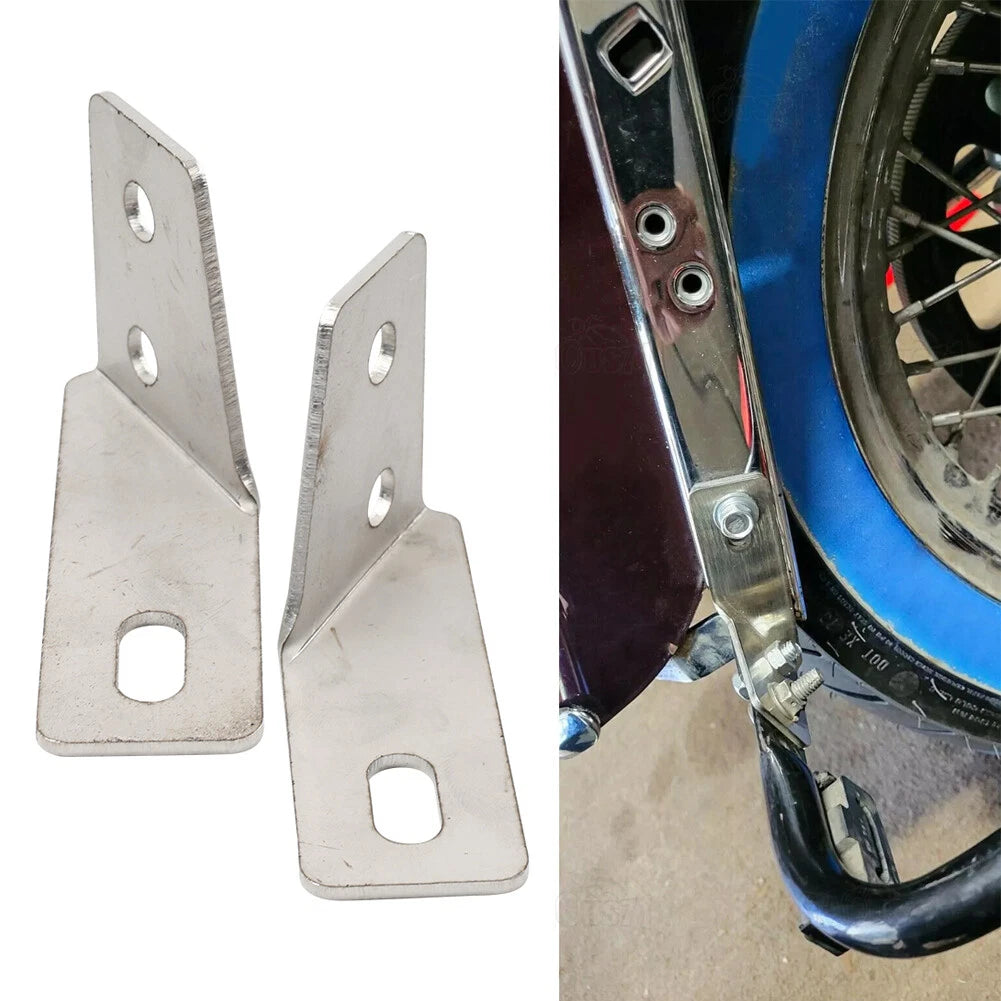 Steel Mudguard Saddlebag Rail Support Bracket for Harley Touring (1985–2008)