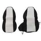 Set of 2 High Back Seat Covers for Ford Ranger (1998–2003) Black/Silver