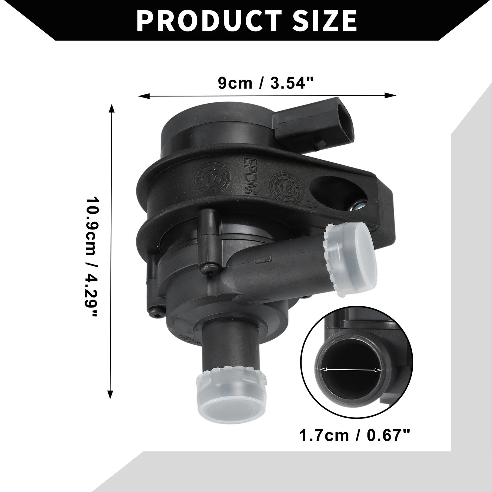 Auxiliary Water Pump for Audi A3 L4 2.0L (2006–2013) & VW Beetle (2006–2010) 1K0965561J