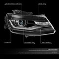 Passenger Right Side Projector Headlight for Chevrolet Camaro (2016–2022)