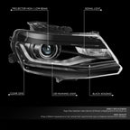 Passenger Right Side Projector Headlight for Chevrolet Camaro (2016–2022)