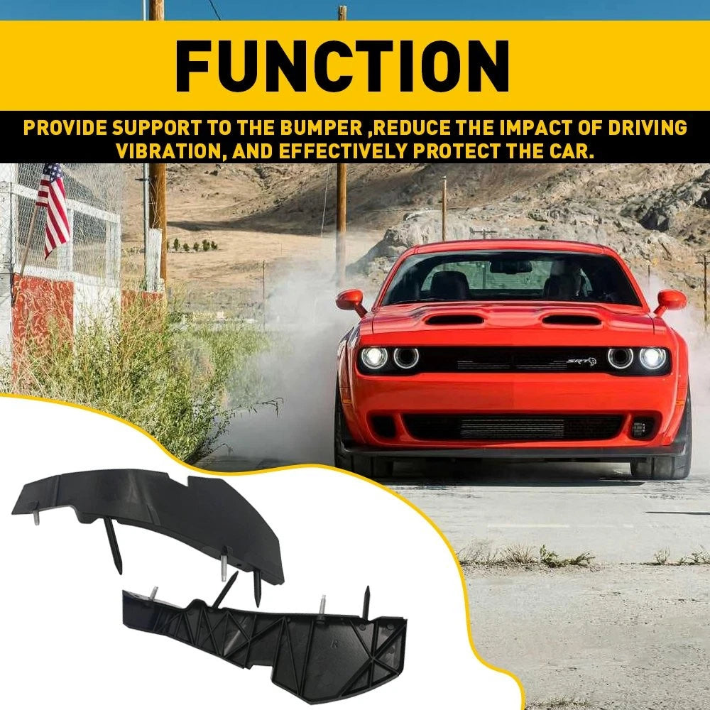 Set of 2 Front Bumper Brackets for Dodge Challenger (2015–2021)